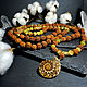 Rosary of Rudraksha and Chrysopal with beads JI 108 b, Rosary, Moscow,  Фото №1
