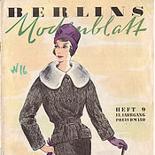 Винтаж ручной работы. Ярмарка Мастеров - ручная работа Revista de moda Berlins Modenblatt9 1959 (septiembre). Handmade.