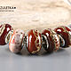Горячий шоколад - набор 5 бусин lampwork Branzuletka - шармы браслет, Комплекты украшений, Москва,  Фото №1