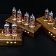 The clock on the indicators IN-14 'American walnut'. Tube clock. Tube-time (tube-time). My Livemaster. Фото №7