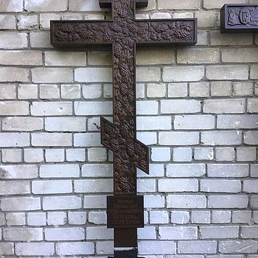 Картины и панно ручной работы. Ярмарка Мастеров - ручная работа Крест дубовый на могилу. Handmade.