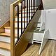 Лестница из массива дуба (проект д. Осиновка). Лестницы. Мебель на заказ U.LOFT. Интернет-магазин Ярмарка Мастеров.  Фото №2