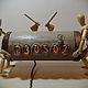 Часы `Лесорубы несут бревно, что бы продать и купить ...детям подарки.Nixie tube clock WOODCUTTER. ...woodcutters carry log, to sell and buy a brandy...