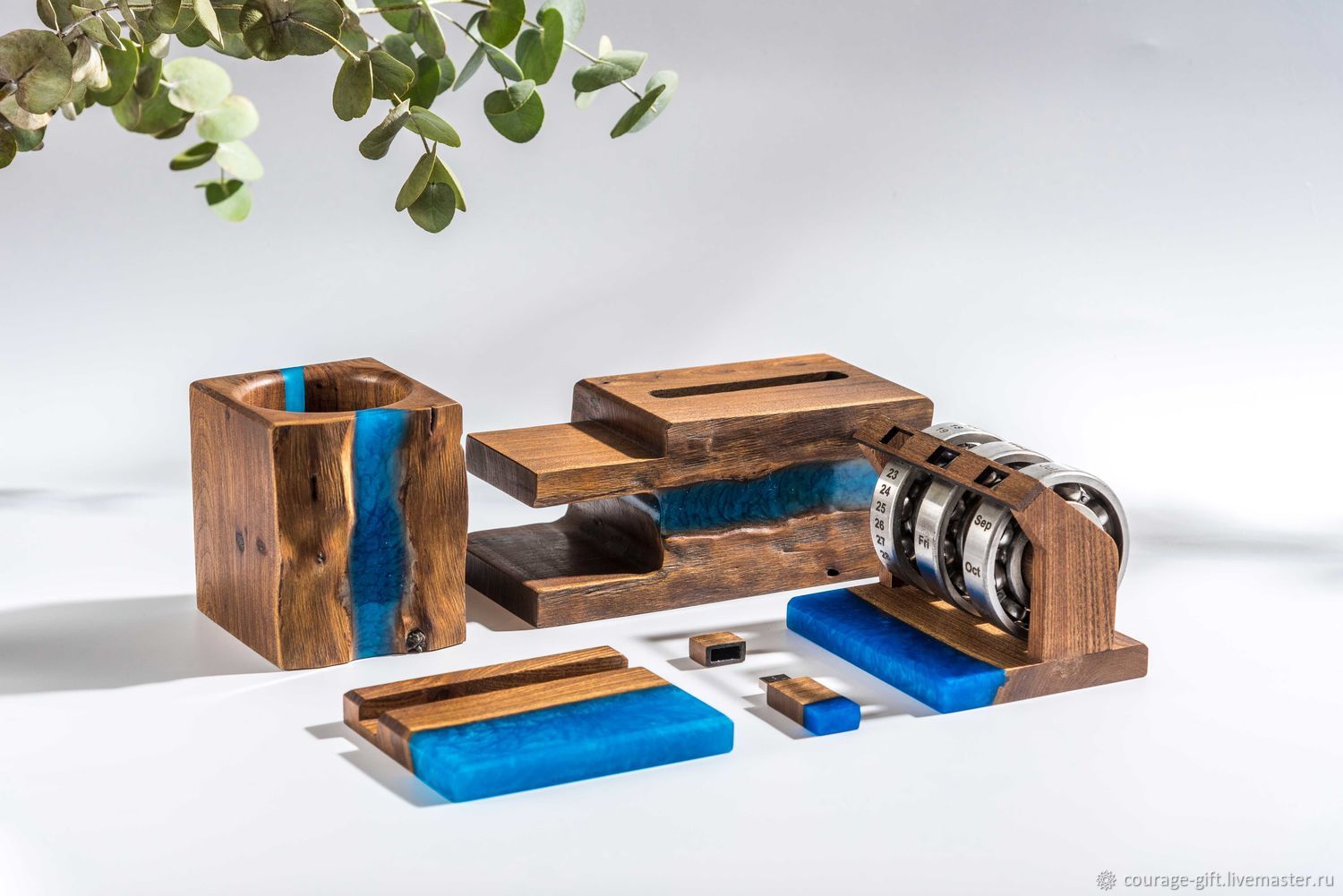 органайзер для стола из дерева