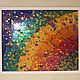Painting rainbow fluid fill in the frame 'Joy' 52h42h2 cm. Panels. Larisa Shemyakina Chuvstvo pozitiva (chuvstvo-pozitiva). Ярмарка Мастеров.  Фото №4