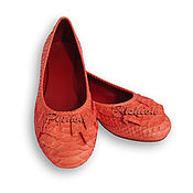 Обувь ручной работы handmade. Livemaster - original item Python ballerinas by BRITTANY. Handmade.