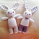 Заяц. Мягкие игрушки. Handmade by Lana (handmade-lana). Интернет-магазин Ярмарка Мастеров.  Фото №2