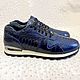 Ostrich calf leather sneakers, in blue, available!. Sneakers. SHOES&BAGS. My Livemaster. Фото №4