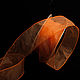 Заказать Лента органза с 2-м кантом из проволоки 5см цвет оранжевый. Ткани Материя. Ярмарка Мастеров. . Ткани Фото №3
