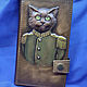 Leather wallet "ADMIRAL CAT", Wallets, Krivoy Rog,  Фото №1
