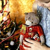 Bear and Pig, the author's bear,collectible Teddy bear