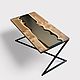 Coffee 'table-river' made of slabs of elm. Tables. Mebel na zakaz U.LOFT. Online shopping on My Livemaster.  Фото №2