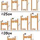 Подставка для цветов "Аш", массив дуба. Цветочные подставки. Lagom Home Wood. Интернет-магазин Ярмарка Мастеров.  Фото №2