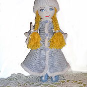 Куклы и игрушки handmade. Livemaster - original item Amigurumi dolls and toys: Doll snow maiden knitted. Handmade.