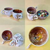 Посуда handmade. Livemaster - original item Mugs and cups: Coffee for two, 200 ml. Handmade.