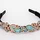 Soutache headband 'Lazur'. Headband. Soutache necklaces and accessories. Online shopping on My Livemaster.  Фото №2