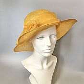 Аксессуары handmade. Livemaster - original item Wide-brimmed hat from sinamay. Handmade.