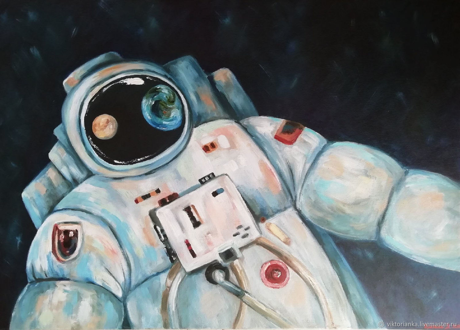 Самый известный космонавт художник. Картины Гречко космонавт. Космонавт Феоктистов живопись. Космонавт картина маслом. Астронавт картина.