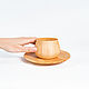 Order A couple of tea series of 'Meringue' made of Cedar (mug and saucer) NC27. ART OF SIBERIA. Livemaster. . Mugs and cups Фото №3