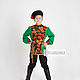 Russian folk costume for a boy ' Khokhloma '. Carnival costumes for children. SLAVYANKA. My Livemaster. Фото №6