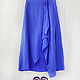 Boho style skirt made of blue linen. Skirts. etnoart. My Livemaster. Фото №4