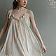 Silk chemise Amelie natural silk cream color. Nightdress. Delicate Clothing Store (Daria). My Livemaster. Фото №4