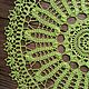 Crochet napkin of light green color ( d 31 cm ). Doilies. irsicrochet. Online shopping on My Livemaster.  Фото №2