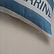 Maison Marine pillowcase 45h45 blue. Pillow. MaisonMarine. My Livemaster. Фото №5