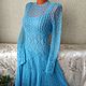Hand-made elegant 'Dove' dress. Dresses. hand knitting from Galina Akhmedova. Online shopping on My Livemaster.  Фото №2