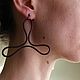 Серьги-пусеты из полимерной глины необычной формы. Серьги-пусеты. Виктория (vikimori). Ярмарка Мастеров.  Фото №5
