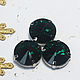 Rivoli rhinestones 18 mm Green emerald in a frame. Rhinestones. Ostrov sokrovisch (Anastasiya Graf). Интернет-магазин Ярмарка Мастеров.  Фото №2