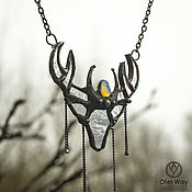 Украшения handmade. Livemaster - original item Pendant Spirit of the Forest reindeer (p-006-06). Handmade.