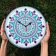 Hand-painted Mandala Clock 4 Sizes. Watch. Clocks for Home (Julia). Online shopping on My Livemaster.  Фото №2