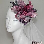 Цветы и флористика handmade. Livemaster - original item Silk Flower headband. FABRIC FLOWERS. Silk flowers. Handmade.