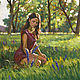 Painting on canvas with a beautiful girl | Buy an artist's painting, Pictures, Samara,  Фото №1