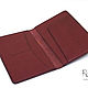 Wallet travel passport cover.(Burgundy). Wallets. Rooldi Leather. Online shopping on My Livemaster.  Фото №2