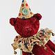 Teddy bear harlequin soft toy, Stuffed Toys, Moscow,  Фото №1