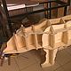 Полка, консоль для журналов и книг Медведь этажерка. Полки. Craft Wood Design. Интернет-магазин Ярмарка Мастеров.  Фото №2