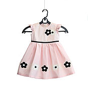 Детское платье в стиле шебби шик, розовое,   на рост 110-116