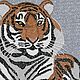 Knitted painting 'TIGER'. Pictures. Elena Abdul-Karim. My Livemaster. Фото №4