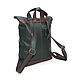 Leather Bag Backpack women's Brown green Mod. CP54-132. Backpacks. Natalia Kalinovskaya. My Livemaster. Фото №5