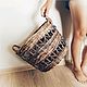 Плетеная корзина для интерьера в стиле лофт. Корзины. Kate__basket. Интернет-магазин Ярмарка Мастеров.  Фото №2