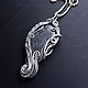  Серебряный гематит, кулон wire wrap, Пасхальные сувениры, Иваново,  Фото №1