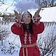 Рубаха женская красная, Народные рубахи, Брянск,  Фото №1