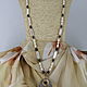 Long necklace with pendant 'Pearl'. Necklace. Magic box. My Livemaster. Фото №4