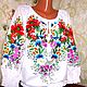 Women's embroidered shirt 'Polyanka'. Blouses. Славяночка-вышиваночка (oksanetta). Online shopping on My Livemaster.  Фото №2