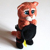 Британский котик игрушка из войлока, шерсти