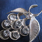 Винтаж: Комплект ожерелье и серьги-гвоздики. Красный   Винтаж 70-х