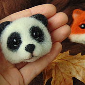 Украшения handmade. Livemaster - original item Panda Brooch. Handmade.