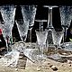 Винтаж: "Мальцовский".Набор фужеров на 4 персоны. ГХЗ.СССР. Сервизы винтажные. Мария   ' Ретро-магия'. Ярмарка Мастеров.  Фото №7